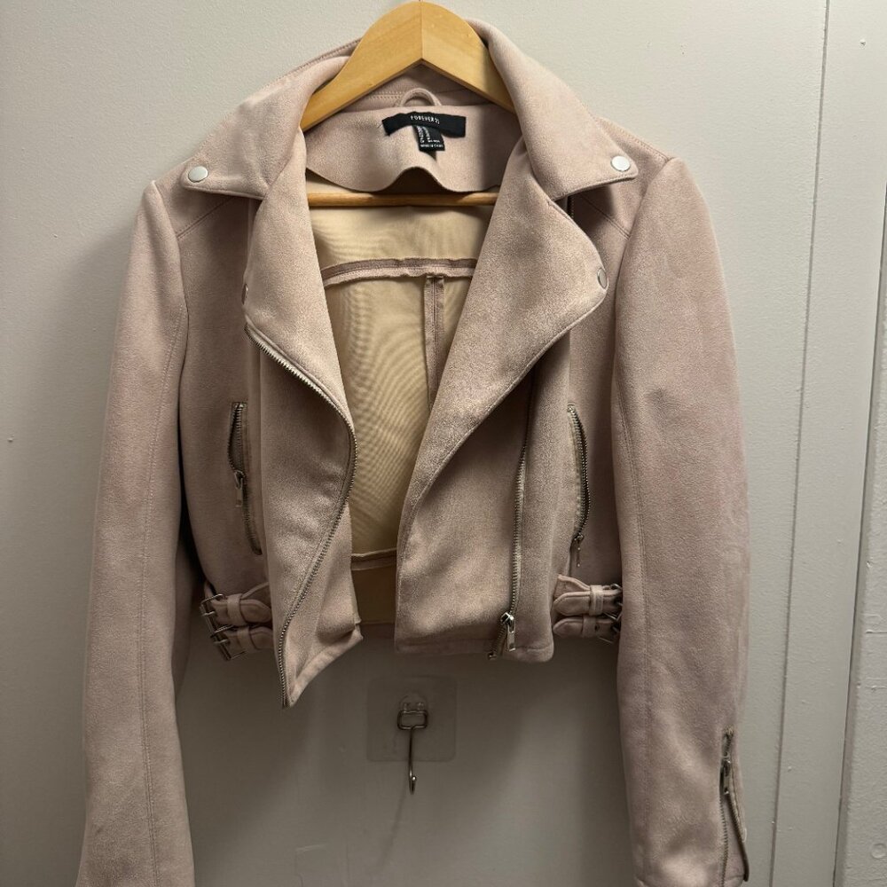 Cream Suede Jacket